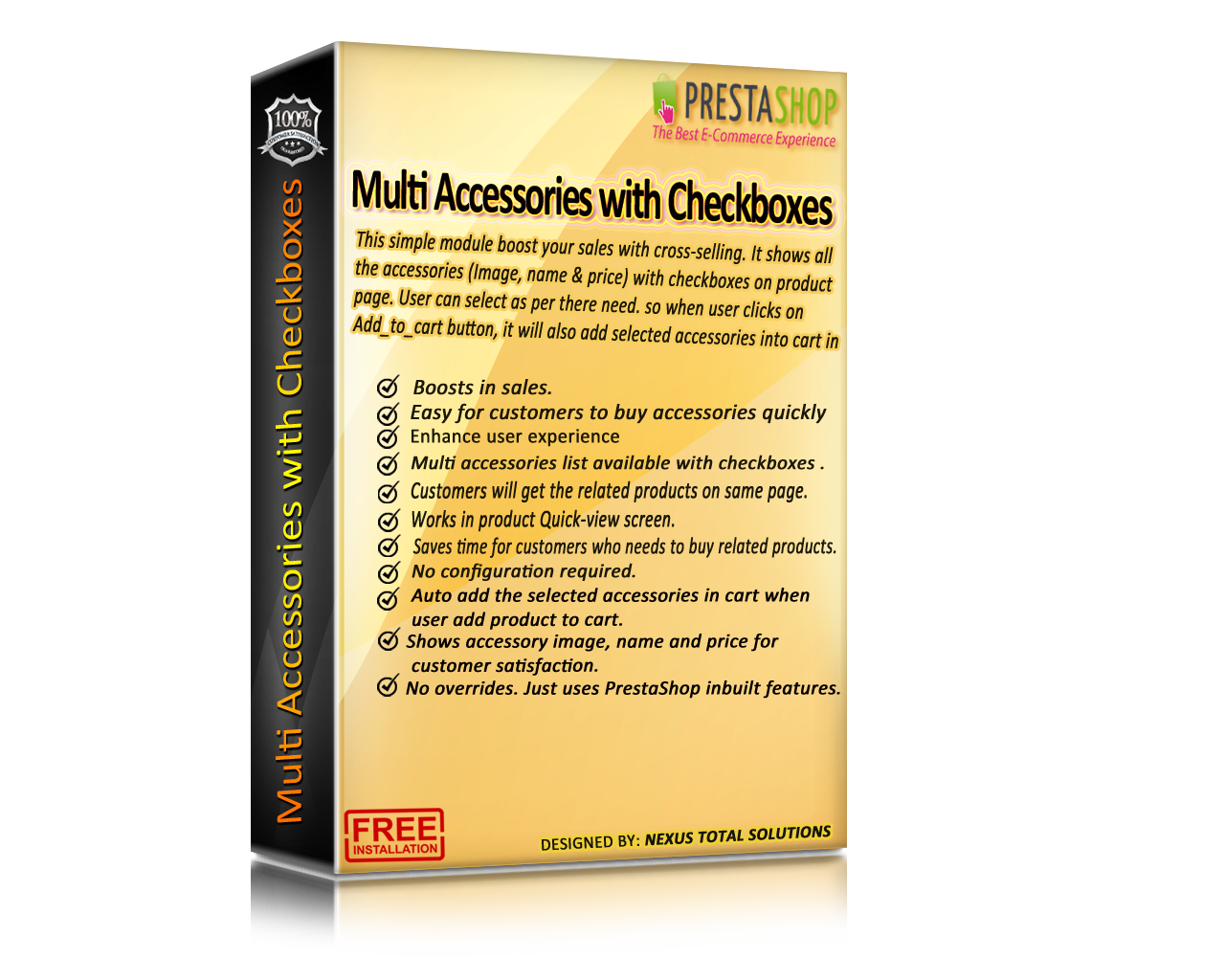 Multi Accessories with Checkboxes	Module